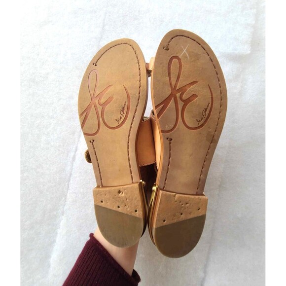 Sam Edelman Leather Boho Indie Bohemian Coastal Grandma Minimalist‎ Sandals 6.5 - Picture 6 of 8